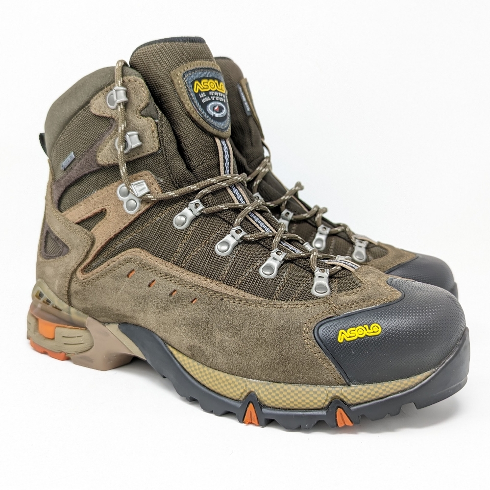 ASOLO Men's Flame GTX Gore-Tex Brown Hiking Boots Size 11 Excellent Condition